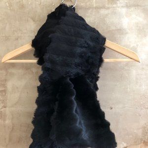 Vintage Black Fur Stole